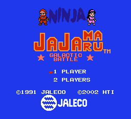 Ninja Jajamaru - Galactic Battle Title Screen